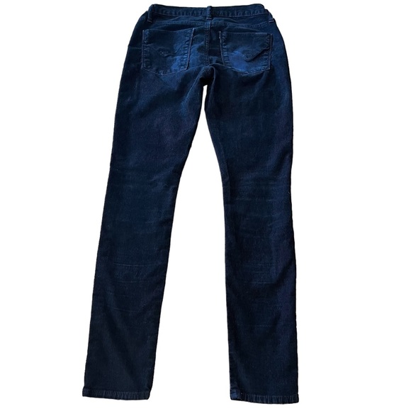 Hudson Distressed Corduroy Black Stretch Skinny Ankle Pants - 26 - Picture 3 of 12